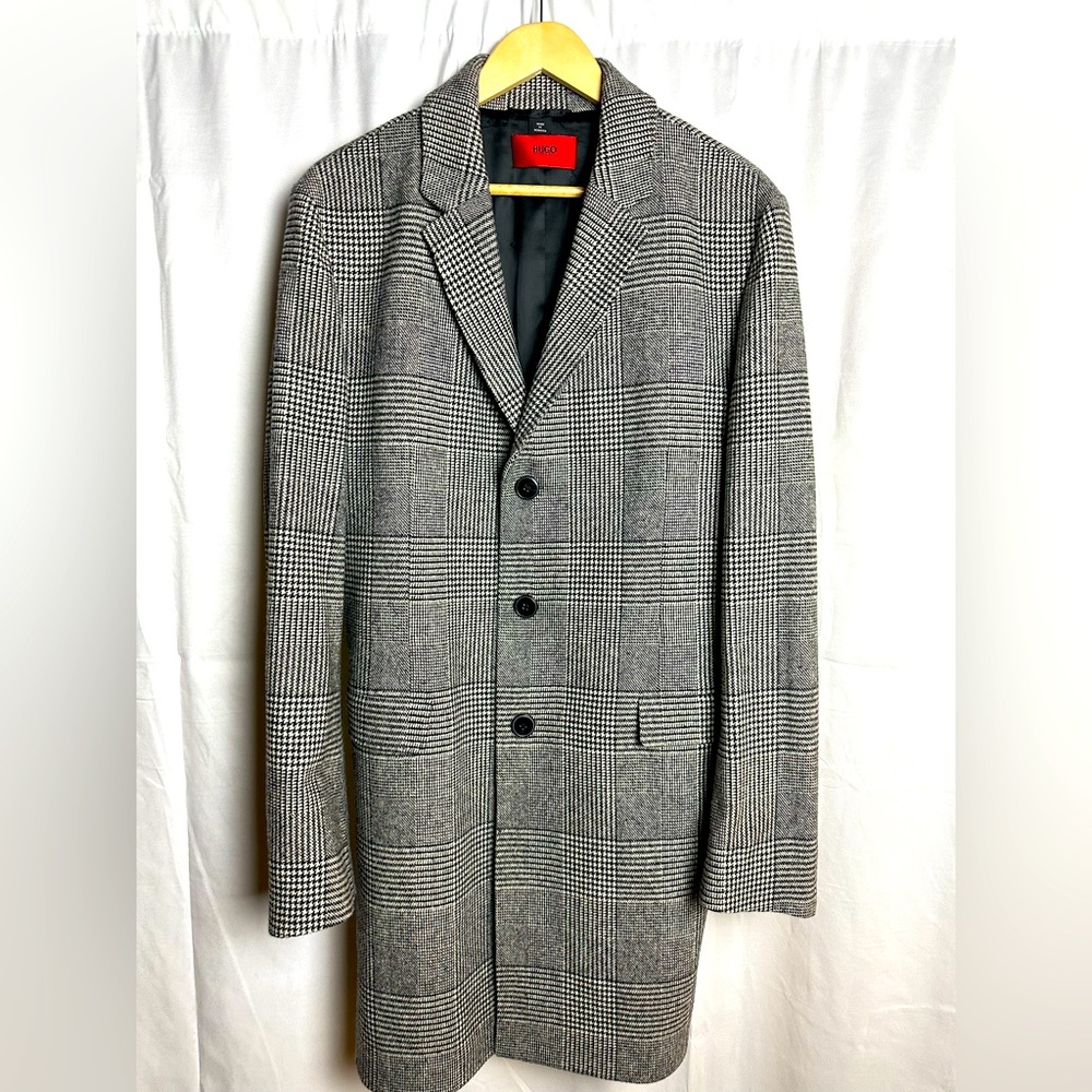 HUGO Boss red label wool blend coat